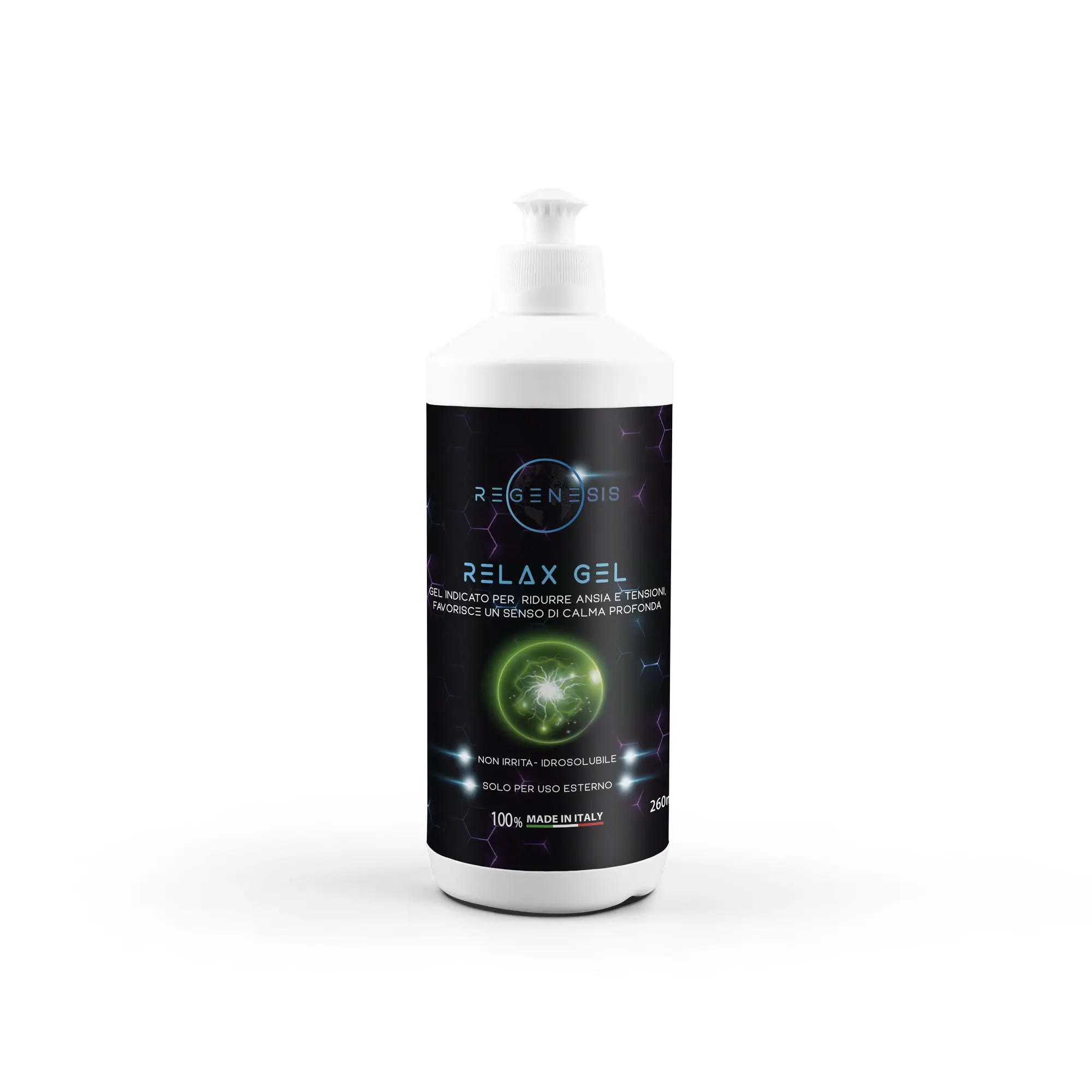 Regenesis Relax Gel | Gel Bio-Potenziato per Ridurre Ansia, Tensioni e Stress - 260 ml
